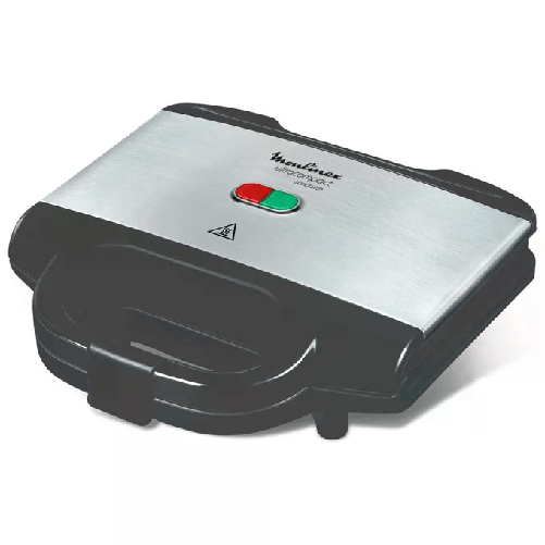 Moulinex SM156D Ultracompact Sandwich Sandwich Maker 700W Inox-Nero Moulinex TOSTIERA ULTRA COMPACT METAL