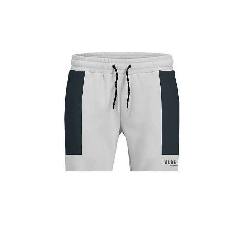 Jack & Jones Pantaloni Corti Sportivi da Uomo Jack & Jones JPSTDAN BLOKING 12228098 Bianco
