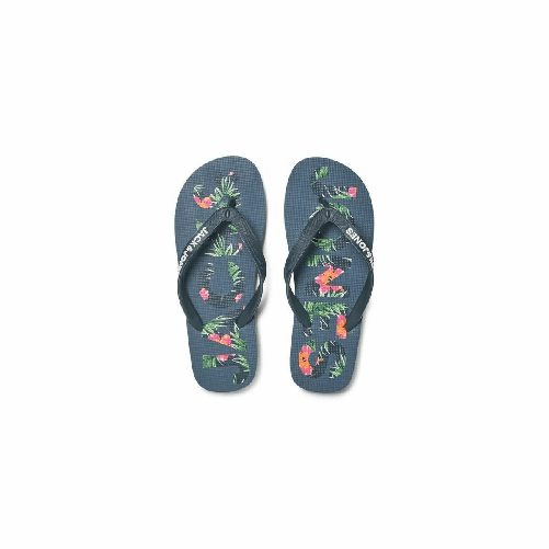 Jack & Jones Ciabatte da Uomo Jack & Jones FWLOGO PALM PRINT 12230642 Blu Marino