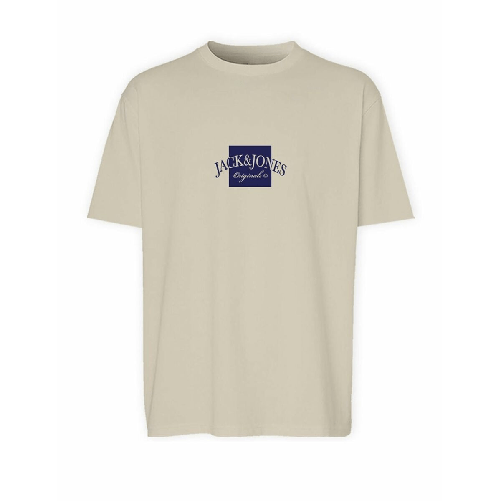 Jack & Jones Maglia a Maniche Corte Uomo Jack & Jones JORBOSTON TEE SS 12277888 Beige