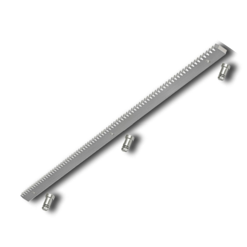 DIMELITALIA Barra cremagliera acciaio zincato 30x12 1 metro cancello scorrevole e bulloni *** numero pezzi 1