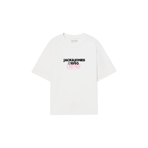 Jack & Jones Maglia a Maniche Corte Uomo Jack & Jones JORBUSHWICK TEE SS CREW NECK FST 12263939 Bianco