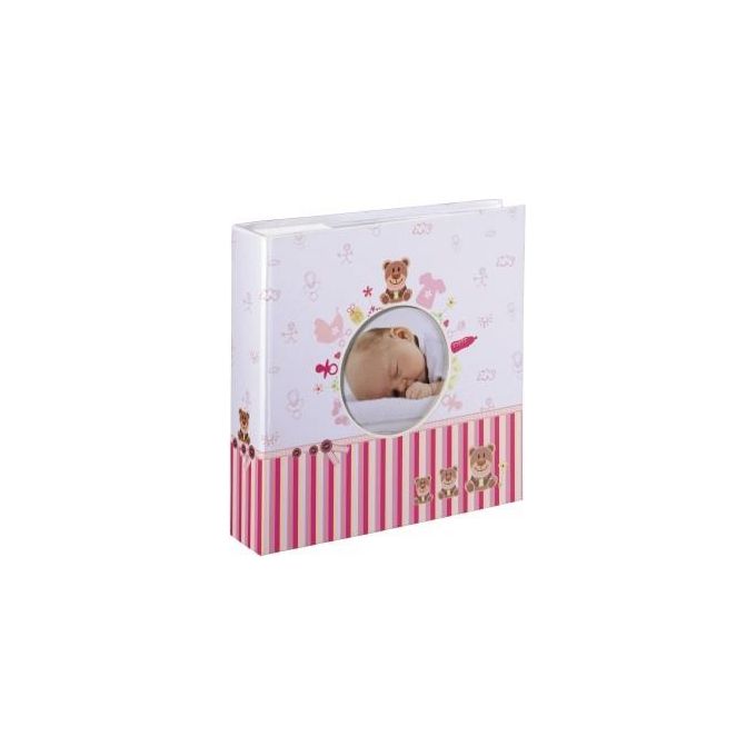 Hama Moni album fotografico e portalistino Rosa, Bianco 200 fogli 10 x 15