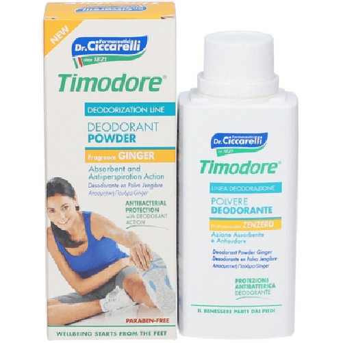 Timodore Polvere Deodorante Profumazione Zenzero 75g