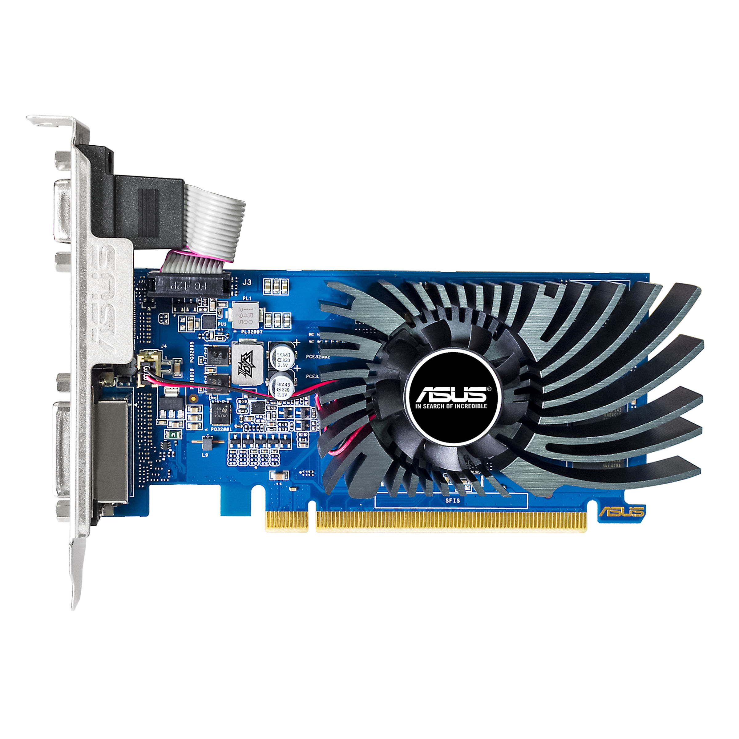 ASUS NVIDIA GeForce GT 730 PCIe 2.0, Memoria DDR3 2 GB, Design a Slot Singolo, Auto-Extreme, GPU Tweak II, Nero ASUS GT730-2GD3-BRK-EVO NVIDIA GeForce