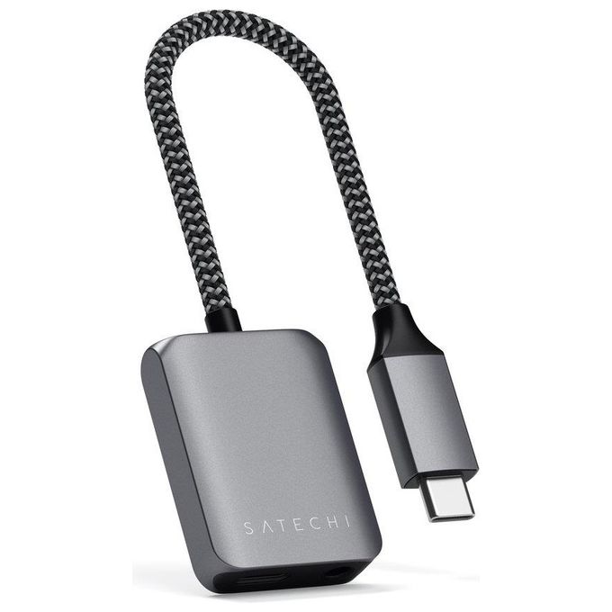 Satechi ST-UCAPDAM adattatore per inversione del genere dei cavi USB-C USB-C/3.5mm Grigio