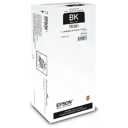 Epson ORIGINALE Epson Cartuccia d'inchiostro nero C13T838140 T8381 20000 pagine 3181ml Epson Black XL Ink Supply Unit