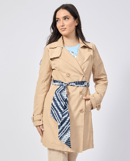 CAPPOTTO TRENCH SPOLVERINO DONNA GAUDI 511BD35008 BEIGE ORIGINALE PE 2025 IT 46 Blu CAPPOTTO TRENCH SPOLVERINO DONNA GAUDI 511BD35008 BEIGE ORIGINALE