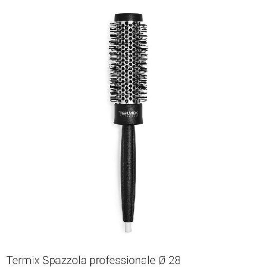 Termix Professional 28 Adulto Spazzola per capelli tonda Nero 1 pz