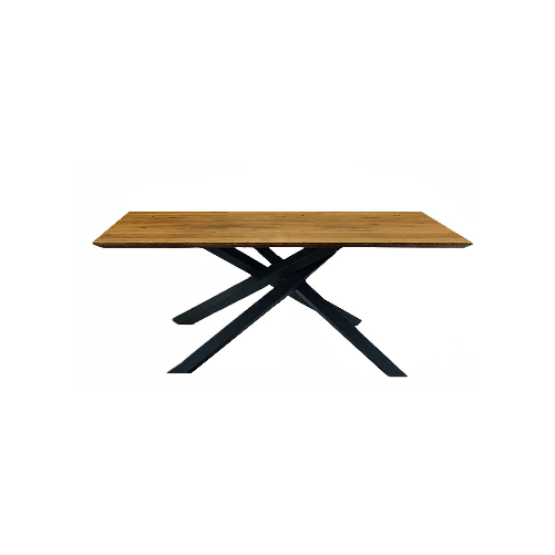 Konte.Design Tavolo Parioli in massello rovere nodato 180x90 cm (grano)