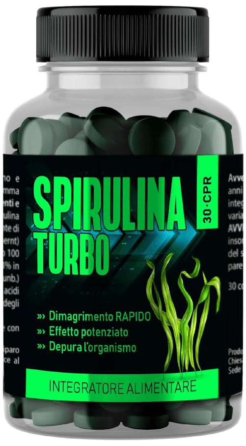Spirulina Turbo Integratore per Dimagrire Forte Perdita Peso Dimagrante 60 Compresse Fame Nervosa Ultra Dimagrante Spirulina Dimagrante Forte – Integr