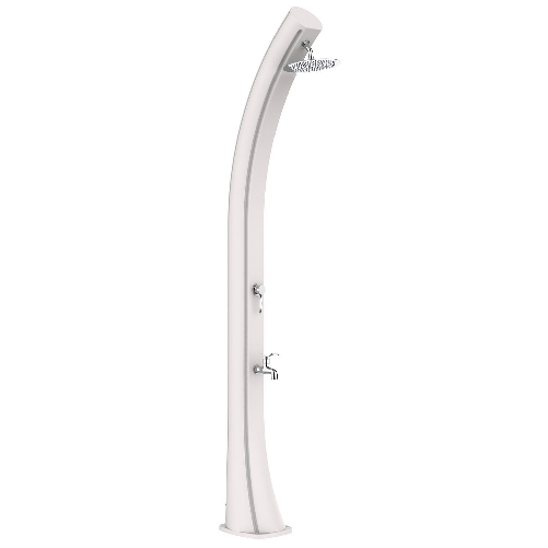 Mpc Rioxxl Doccia a Riscaldamento Solare Curva In Polietilene Altezza 226 Cm Bianco