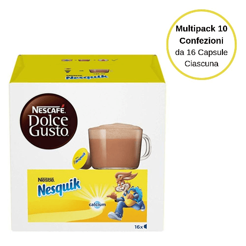 Multipack da 10 confezioni di nescafè dolce gusto nequik - 160 capsule totali