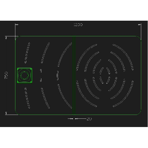Sined Pedana c Box Singola Pedana Legno Okume Marino Per Una Doccia Inox Con Cbox Marrone