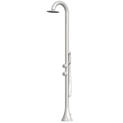 Sined Doccia Inox Luna d Bianca Doccia Luna In Acciaio Inox 316l Con Doccino Flessibile Bianca Progettata Per Gestire Grandi Carichi Di Lavoro