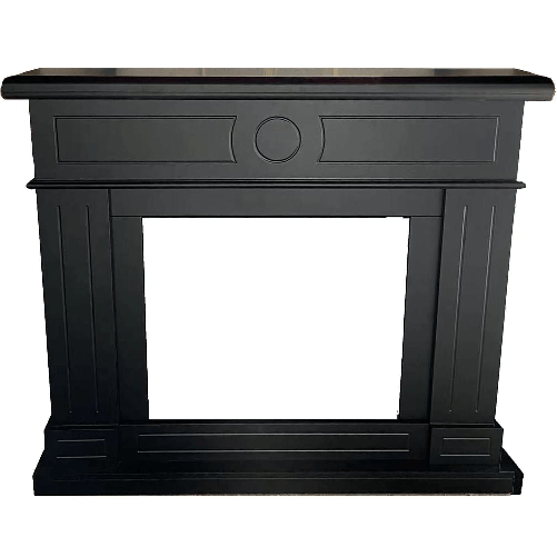 Mpc Cornice Camino Lipari Nero Nero Profondo Cornice Caminetti Lipari Nero Per Inserto Elettrico Caminetto Vulcano o Bruciatore Esistente In Legno Mdf