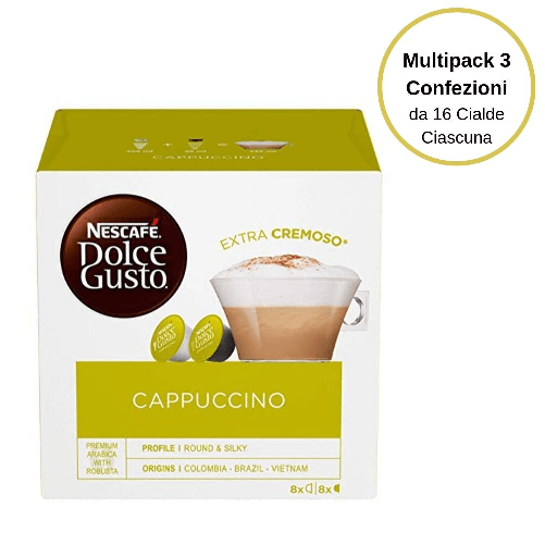 Multipack da 3 confezioni di nescafè dolce gusto cappuccino - 48 capsule totali