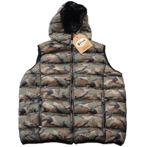 Smanicato gilet piumino bomber trapuntato bambino bambina invernale imbottito - Personalizzabile con il tuo logo Woodland XL Smanicato gilet piumino b