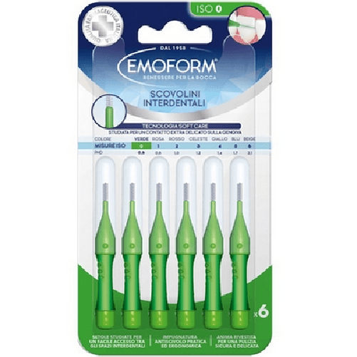 Emoform Scovolini Interdentali ISO 0 Verde