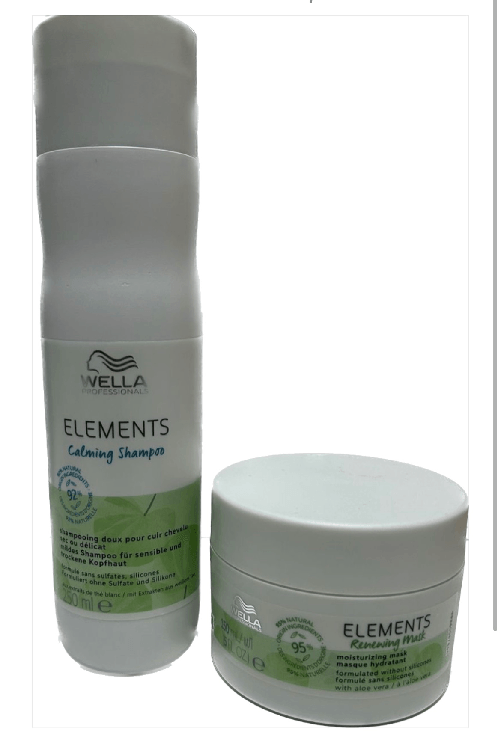 SHAMPOO WELLA ELEMENTS 250 ML E MASCHERA RIGENERANTE ELEMENTS 150 ML