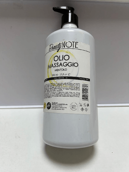 OLIO DA MASSAGGIO AL MENTOLO LT BEAUTY NOTE CON DOSATORE