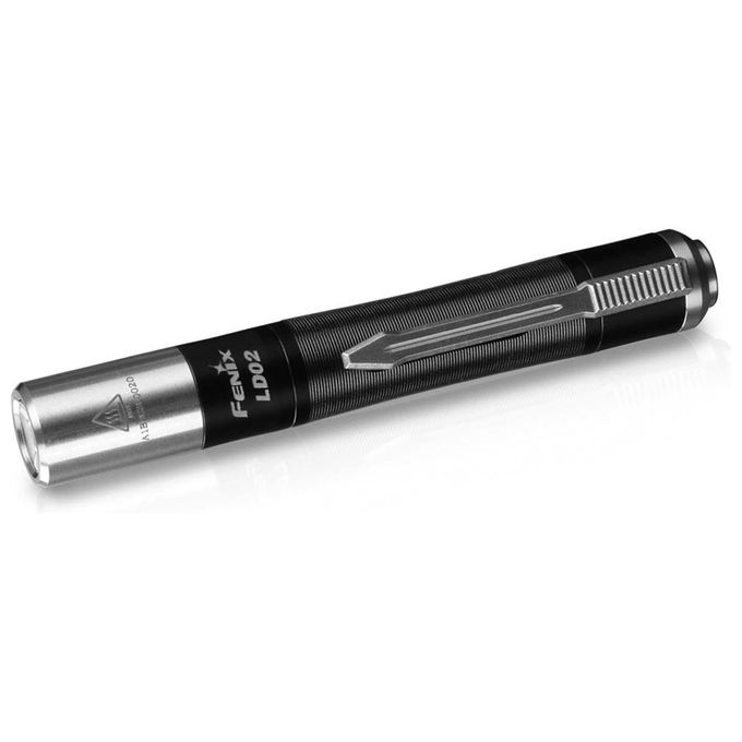Fenix Torcia Elettrica LD02 V2.0 70 lm con Led Bianco Super Compatta Fenix LD02 V2.0 torcia Nero Penna con torcia LED