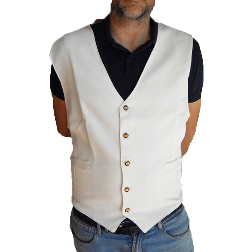 Gilet uomo barista vineria cameriere bar barman paragilet cotone ristorante XXL Beige