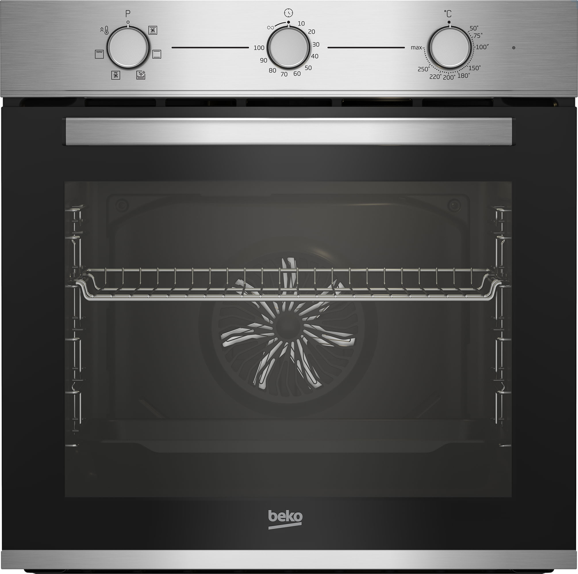 Beko BBIE12100X Forno Elettrico da Incasso Ventilato Multifunzione con Grill 72 Litri 60 cm Classe A colore Inox Beko b100 BBIE12100X 72 L 2400 W Acci