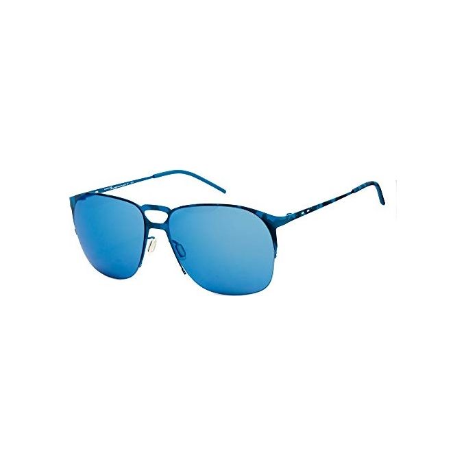 Italia Independent Occhiali da Sole Mod 0211 I-THIN METAL HAVANA BLUE per Uomo Ideali per Ogni Occasione Estiva