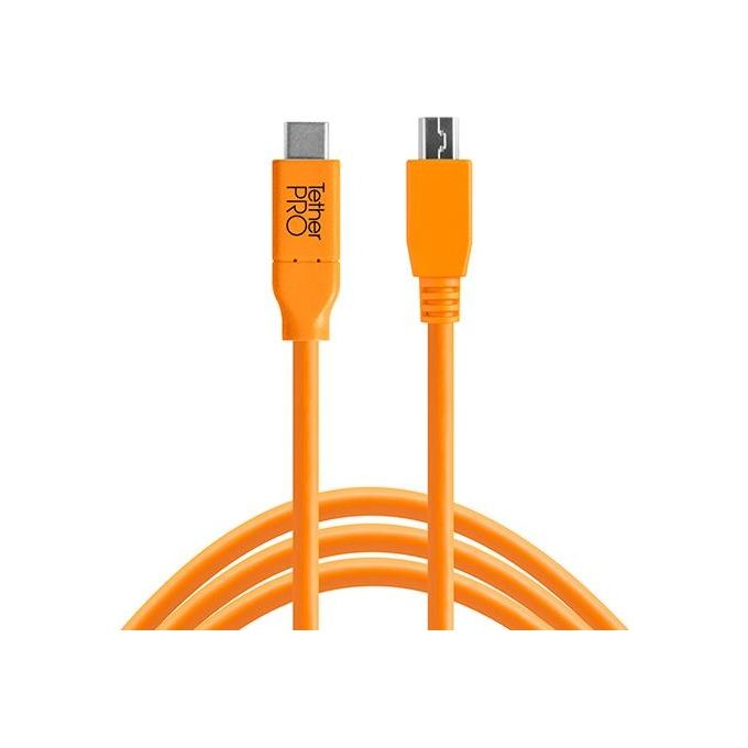 Tether Tools CUC2415-ORG cavo USB USB 2.0 4,6 m USB C Mini-USB B Arancione