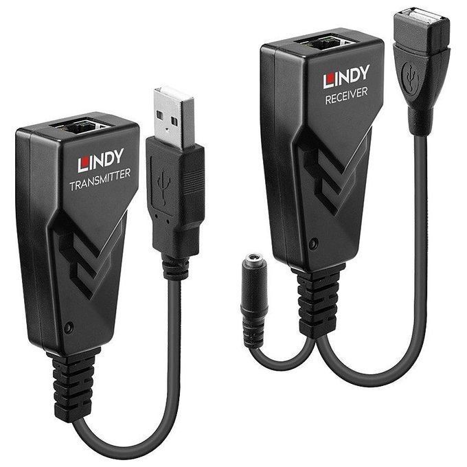 Lindy 42674 moltiplicatore di rete Ricevitore e trasmettitore di rete Nero