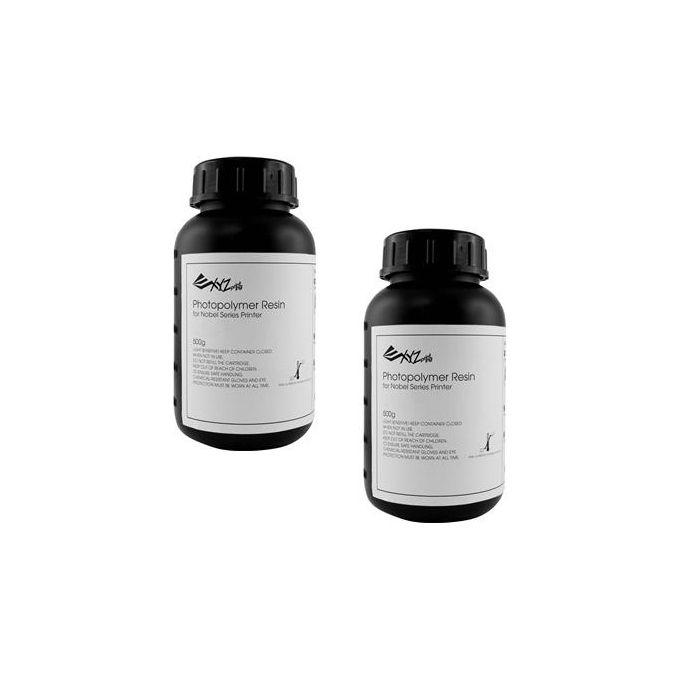 XYZ Resina Flessibile Curable UV per Stampante 3D Nobel 1.0 2x 500gr XYZprinting RUFLXXTW00C materiale di stampa 3D Fotopolimero 500 g
