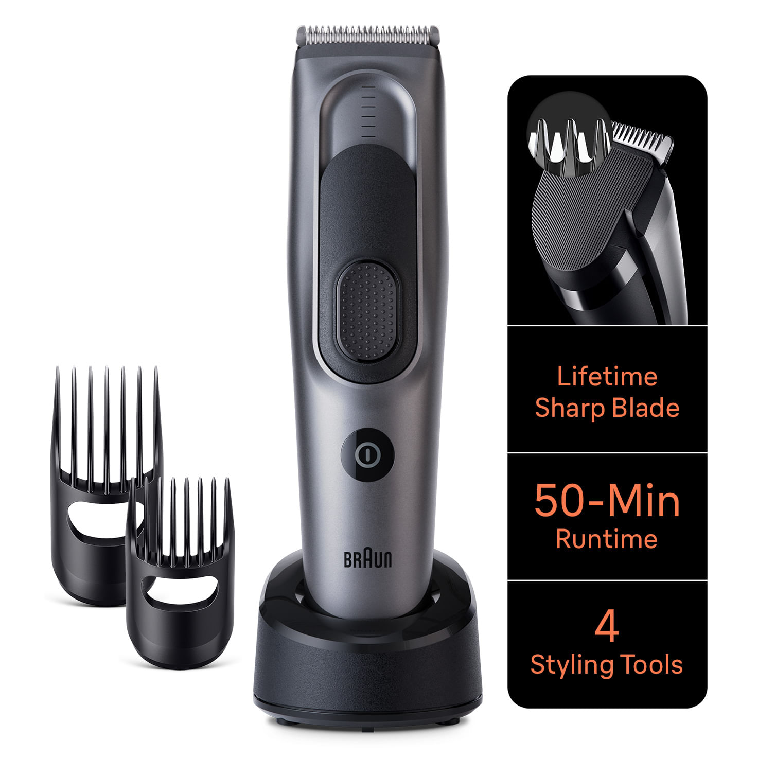 Braun Series 7 HC7390 Tagliacapelli Tagliacapelli Uomo con 17 Impostazioni di Lunghezza Braun Series 7 HC7390 Tagliacapelli