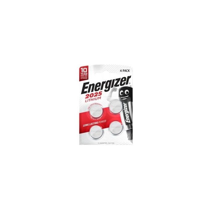 Energizer Confezione 4 Lithium Cr2025 BP4 Energizer CR2025 Batteria monouso Litio