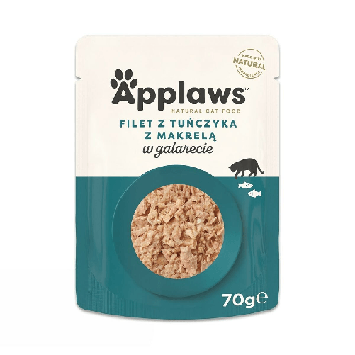 Applaws Cibo per gatti Applaws Tuna Fillet with Mackerel in Jelly Pesce 70 g