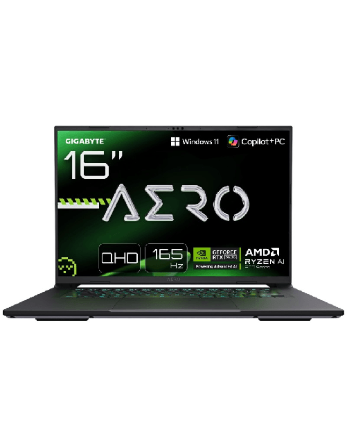 GIGABYTE AERO X16 Laptop da Gaming - Copilot+ PC, 16", 165Hz WQXGA, Ryzen AI 7 350, GPU RTX 5070