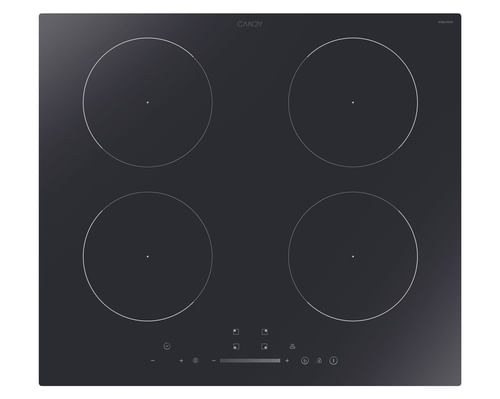Candy CIS642SCTT-1 Idea - Piano cottura induzione, 59 cm, 4 zone, funzione Keep Warm, Power Management, controlli touch Candy Idea CIS642SCTT/1 Nero D