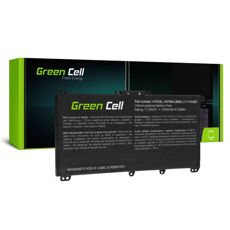 Green Cell Batteria per Notebook HT03XL L11119-855 per HP Green Cell HP163 ricambio per laptop Batteria
