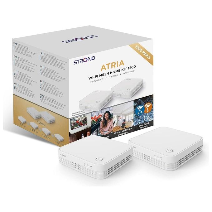 Strong WI-FI MESH HOME KIT 1200 Dual-band (2.4 GHz/5 GHz) Wi-Fi 5 (802.11ac) Bianco 3 Interno