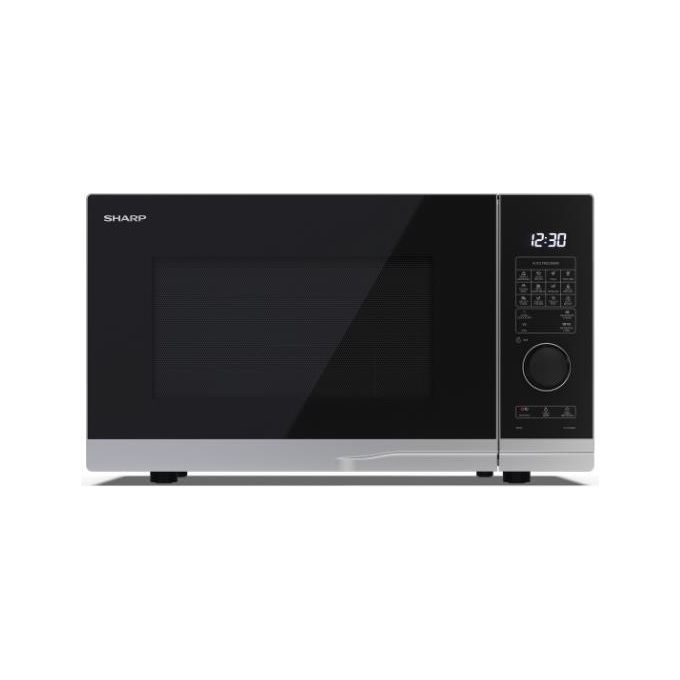Sharp YC-PG254AE-S 25L Nero, Argento Microonde combinato Superficie piana 900 W