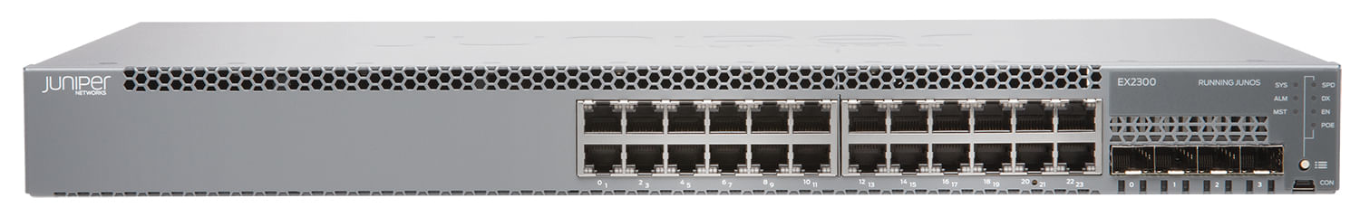 Juniper EX2300 Gestito L2/L3 Gigabit Ethernet (10/100/1000) Supporto Power over Ethernet (PoE) 1U Grigio