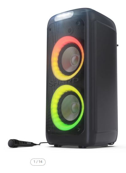 Sharp ps-949 altoparlante portatile e per feste altoparlante da festa nero - PS949 Sharp PS-949 altoparlante portatile e per feste Altoparlante da fes