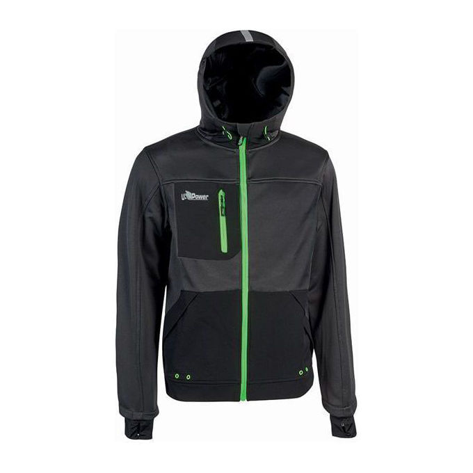 Upower Felpa Asphalt Grey Green Taglia XXL Galaxy