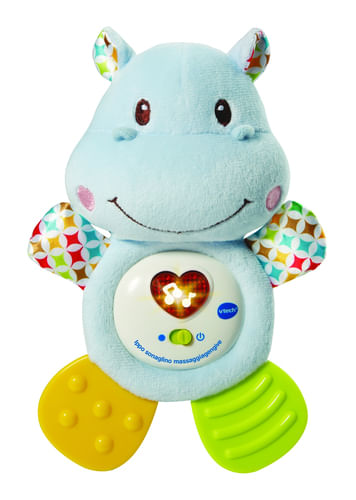 Vtech Electronics Sonaglio Baby Ippo Interattivo Vtech sonaglino massaggia gengive ippo blu interattivo 0-2 anni - modello 502507