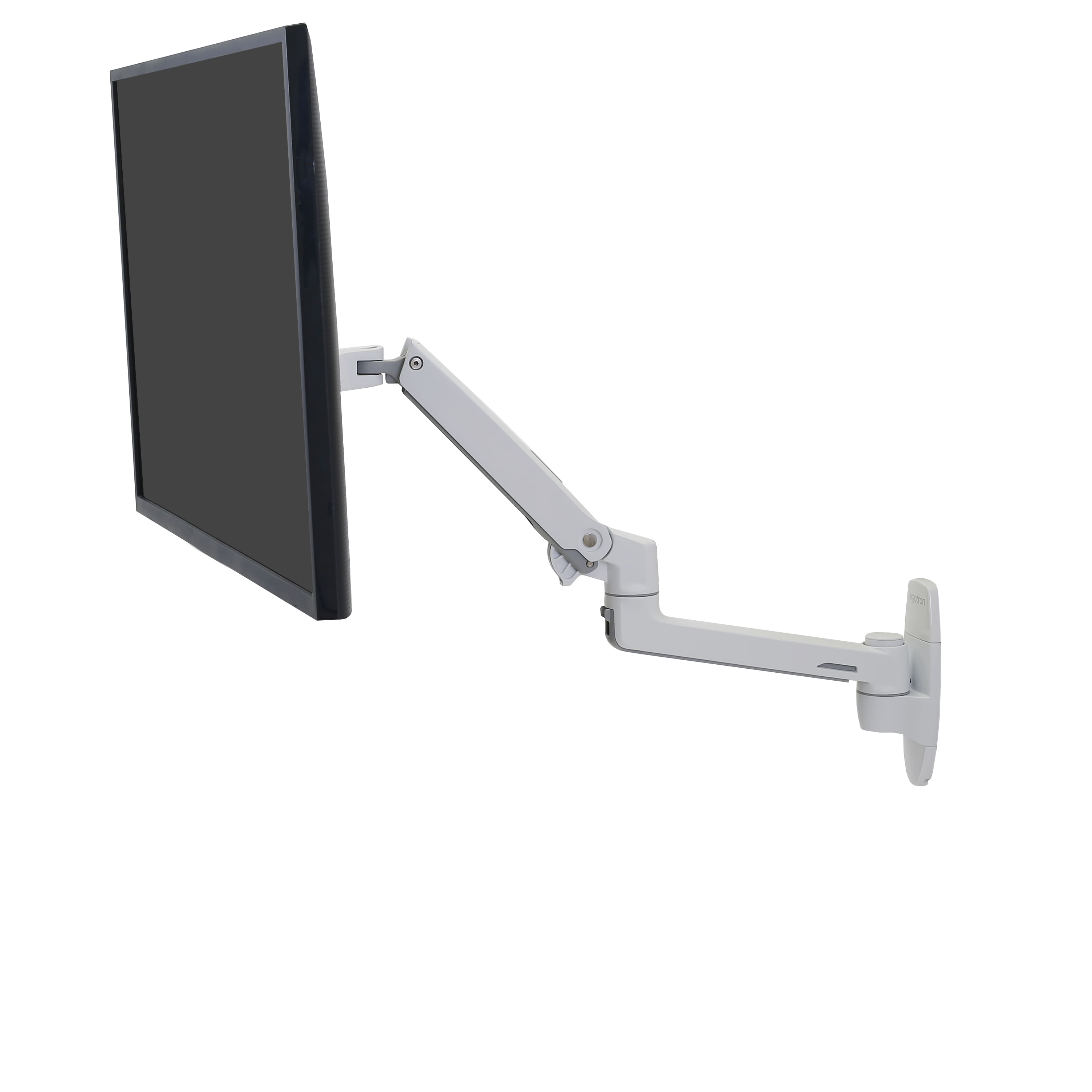 Ergotron lx braccio per monitor da parete 34" bianco alluminio rotazione 360° Ergotron LX Series LX Wall Monitor Arm 86,4 cm (34") Parete Bianco