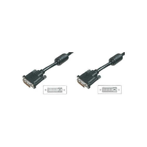 Digitus Cavo Dvi per Monitor - Dvi-D 24+1 Maschio-Maschio Dual Link Mt. 5 (Ak 621N-5) Digitus LP6704 cavo DVI 5 m DVI-D Nero