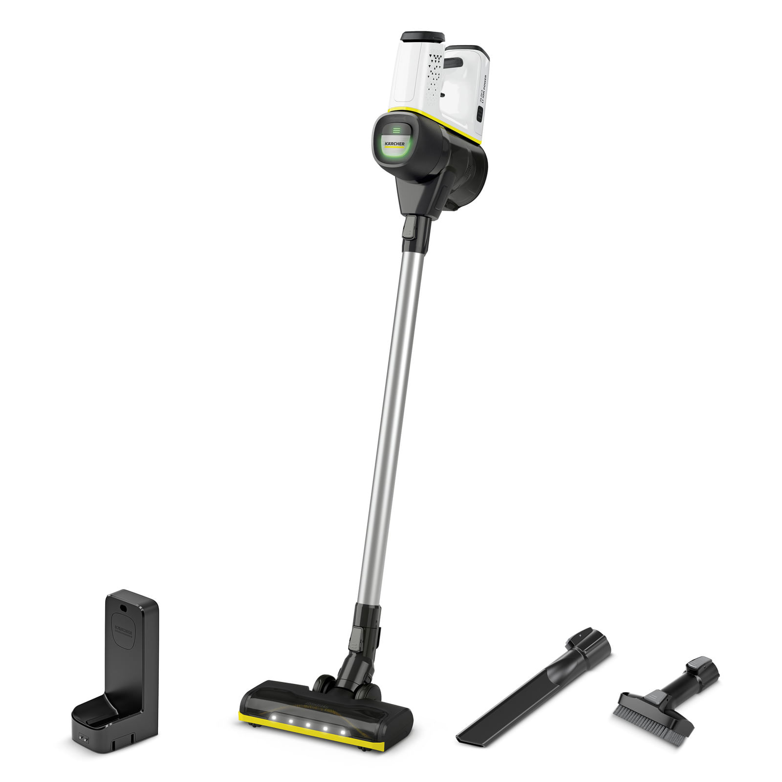 Karcher Kärcher VC 6 Aspirapolvere a bastone 2 in 1 Batteria Secco HEPA Senza sacchetto Nero, Giallo Kärcher VC 6 Aspirapolvere a bastone 2 in 1 Batte
