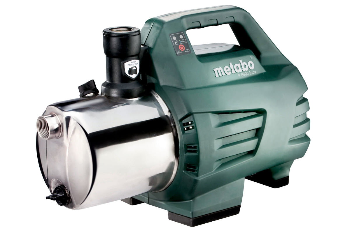 Metabo P 6000 INOX Pompa da Giardino 1300 W 5.5 bar 6000 l-h Metabo P 6000 Inox 1300 W 5,5 bar 6000 l/h