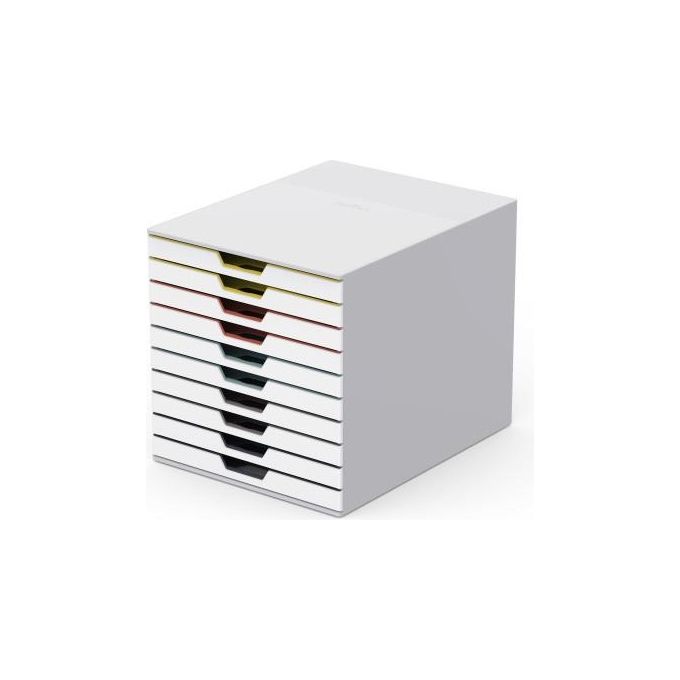 Durable VARICOLOR Mix 10 scatola per la conservazione di documenti Plastica Multicolore, Bianco
