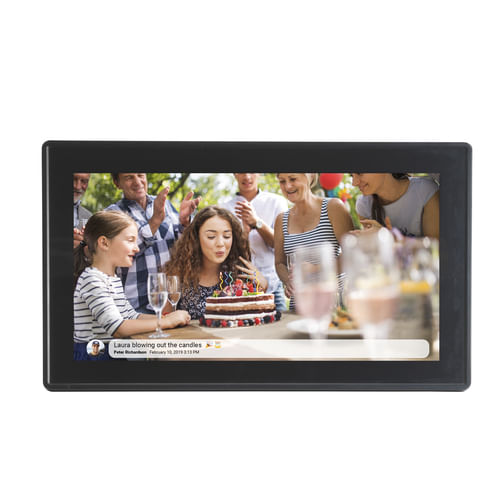 Denver PFF-1514B cornice per foto digitali Nero 39,6 cm (15.6") Touch screen Wi-Fi